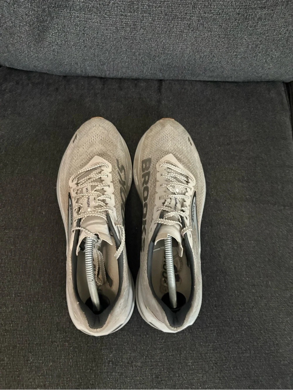 Brooks Hyperion 2 Shoes Men's Size 12.5 Grey Road Running Athletic Gym Sneaker
